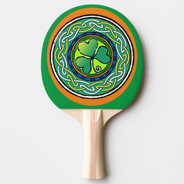 Raquete De Ping Pong Irish shamrock (Frente)