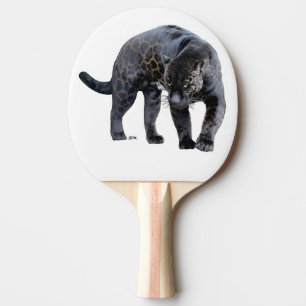 Raquete De Ping Pong Jaguar Diablo - pá branco de pingue-pongue