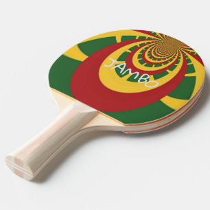 Raquete De Ping Pong Jambo Hakuna Matata Jamaica Rasta Colores