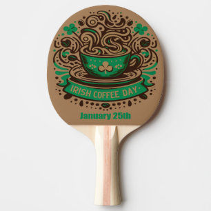 Raquete De Ping Pong Jan 25 - Dia Irlandês do Café