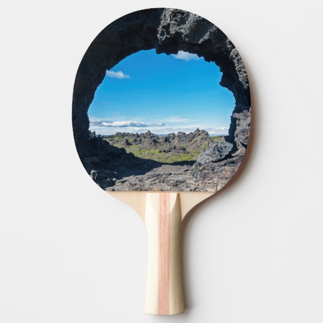 Raquete De Ping Pong Janela de lava em Dimmuborgir, região de Myvatn -  (Frente)