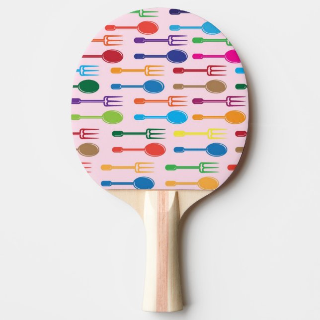 Raquete De Ping Pong Jantando a textura (Frente)