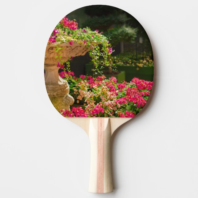 Raquete De Ping Pong Jardim de Flores Natureza (Frente)