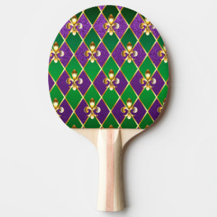 Raquete De Ping Pong Jewelry Background Mardi Gras