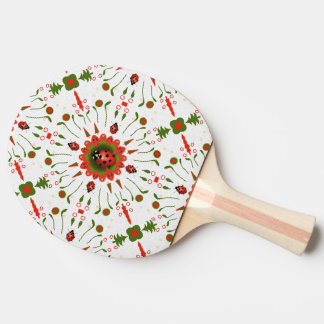 Raquete De Ping Pong Joaninha do Natal