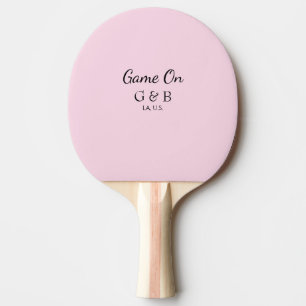Raquete De Ping Pong Jogo ativado adicionar nome do casal local da fest