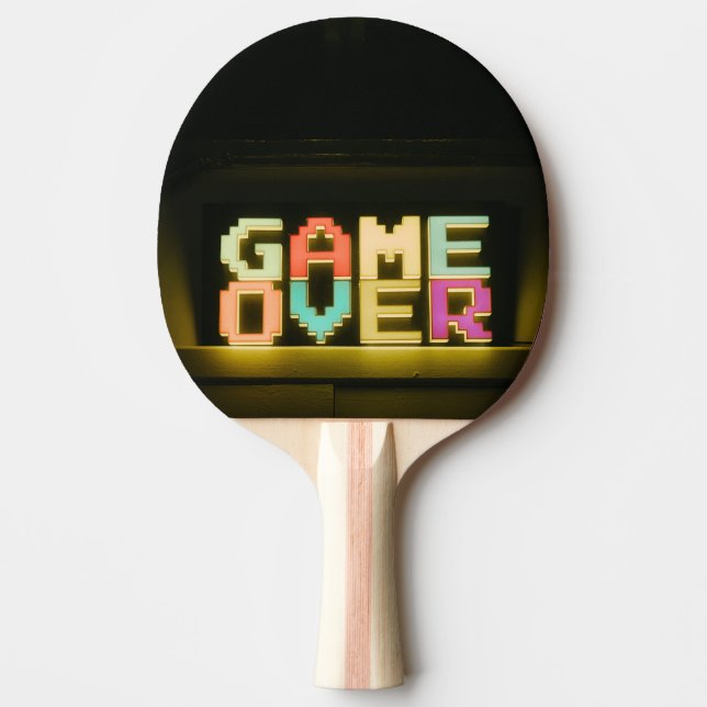 Raquete De Ping Pong Jogo Sobre As Artes Simples De Pixel De Artes Simp (Frente)