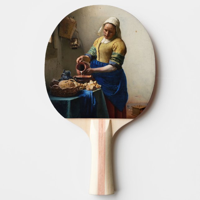 Raquete De Ping Pong Johannes Vermeer - A Milkmaid (Frente)
