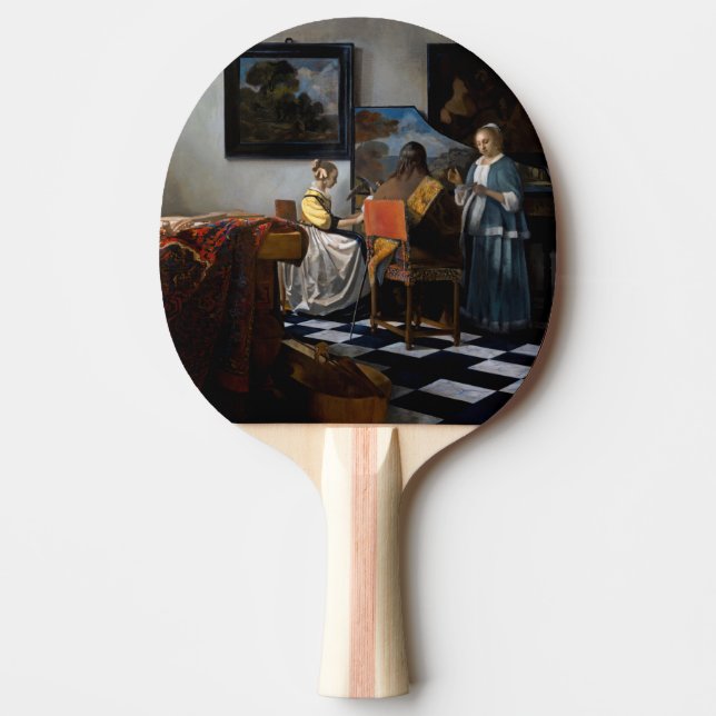 Raquete De Ping Pong Johannes Vermeer - O concerto (Frente)
