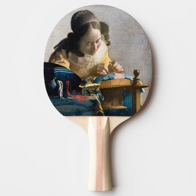 Raquete De Ping Pong Johannes Vermeer - O Lacemaker (Frente)