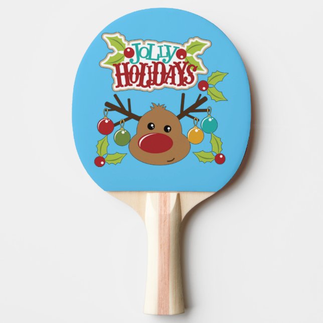 Raquete De Ping Pong Jolly Holidays (Frente)