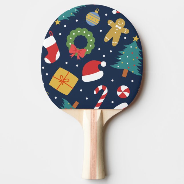 Raquete De Ping Pong Jolly Jumble Holiday Ping Pong Paddle (Frente)