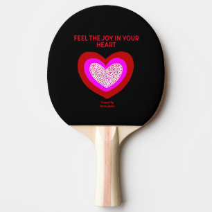 Raquete De Ping Pong Joyful Heart Ping Pong Paddle