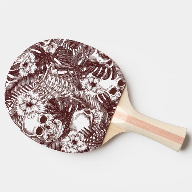 Raquete De Ping Pong Jungle Skulls Ping Pong Paddle (Lateral do verso)