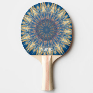 Raquete De Ping Pong Kaleidoscópio Blue Chakra Thunder_Cove