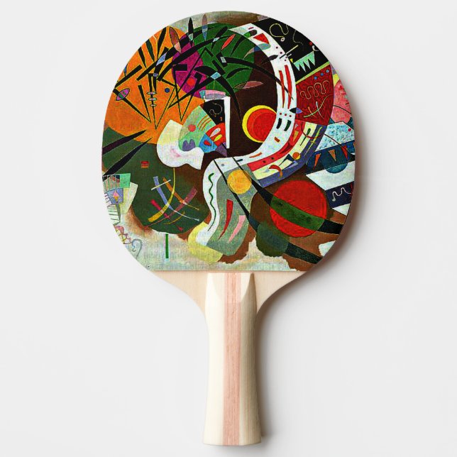 Raquete De Ping Pong Kandinsky - Curva Dominante, abstrato (Frente)
