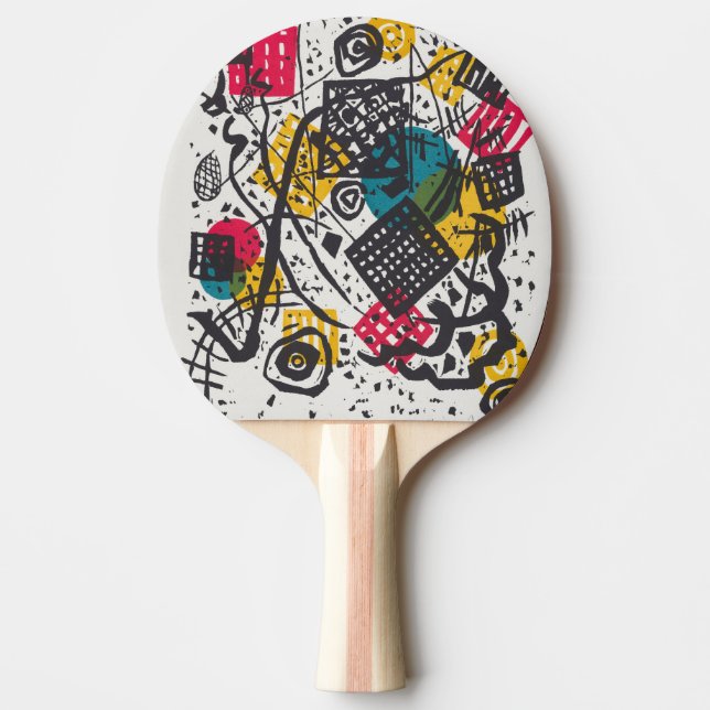 Raquete De Ping Pong Kandinsky Small Worlds V Abstrato Classic (Frente)