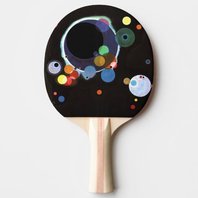 Raquete De Ping Pong Kandinsky - Vários Círculos (Frente)