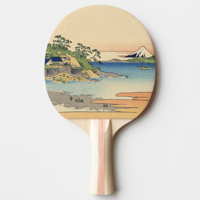 Raquete De Ping Pong Katsushika Hokusai Enoshima na província de Sagami (Frente)