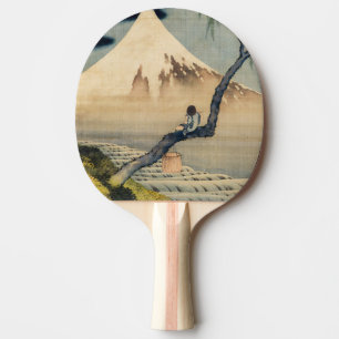 Raquete De Ping Pong Katsushika Hokusai - Menino Vivendo o Monte Fuji