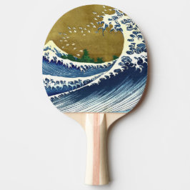 Raquete De Ping Pong Katsushika Hokusai - Onda Grande Colorida