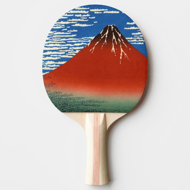 Raquete De Ping Pong Katsushika Hokusai - Vento fino, Bom dia (Frente)