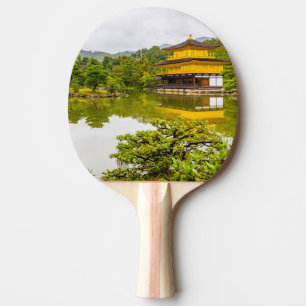 Raquete De Ping Pong Kinkaku-ji Ou Pavilhão E Lino Ouro, Ping De Quioto