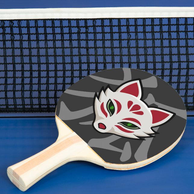 Raquete De Ping Pong KITSUNE Fox Mask- Street Art (Insitu)