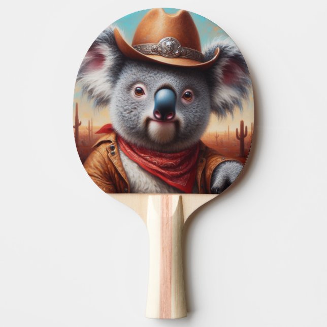 Raquete De Ping Pong Koala Cowboy (Frente)