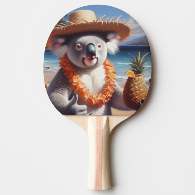 Raquete De Ping Pong Koala Luau (Frente)