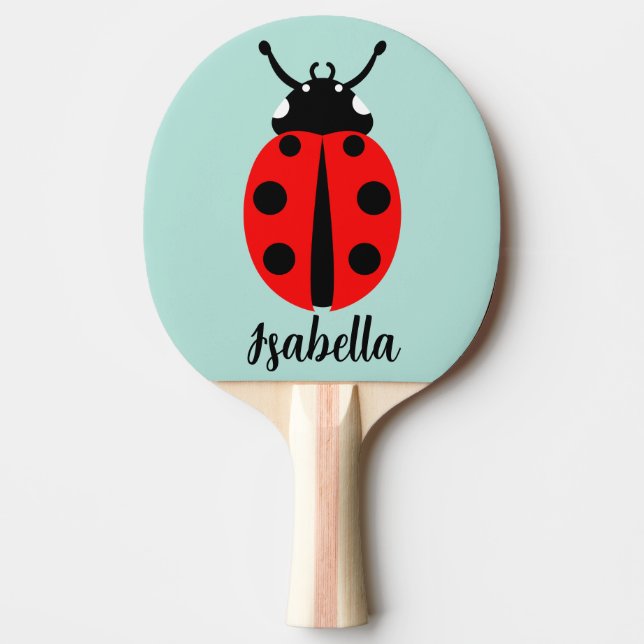 Raquete De Ping Pong Ladybug Pattern (Frente)