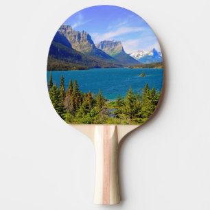Raquete De Ping Pong Lago st. Mary, parque nacional de geleira, Montana