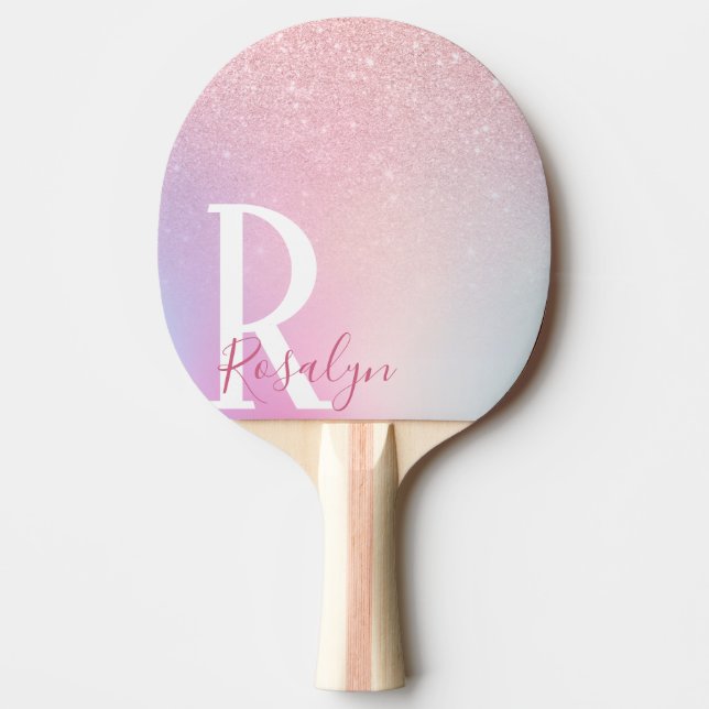 Raquete De Ping Pong Lâmina rosa-rosa-rosa-rosa Elegante (Frente)