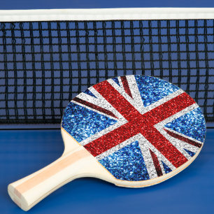 Raquete De Ping Pong Lâmpadas brilhantes brancas azuis-vermelhas da ban