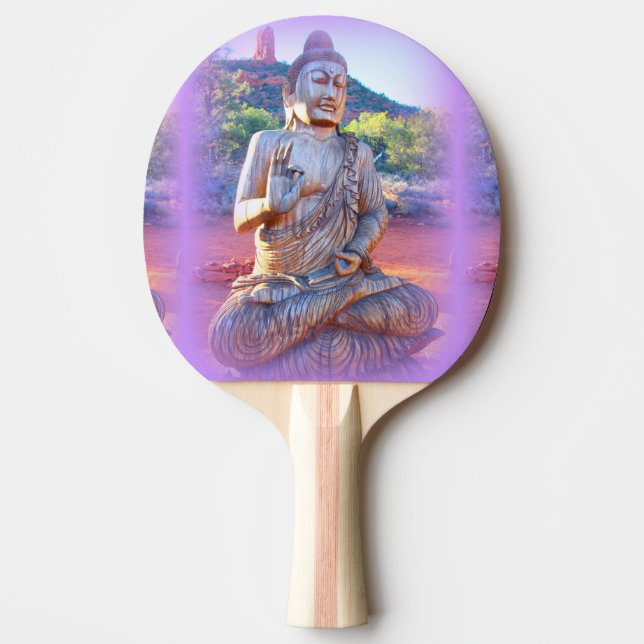 Raquete De Ping Pong lavanda aura buddha (Frente)
