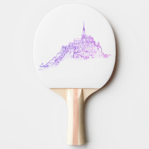 Raquete De Ping Pong Le Mont Santo Michel France Arquitetura Sketch