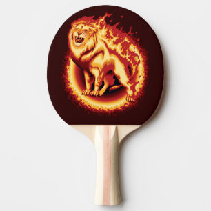 Raquete De Ping Pong Leão de incêndio itinerante