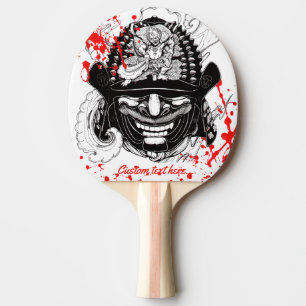 Raquete De Ping Pong Legal derramamento de sangue, samurai demon mask h