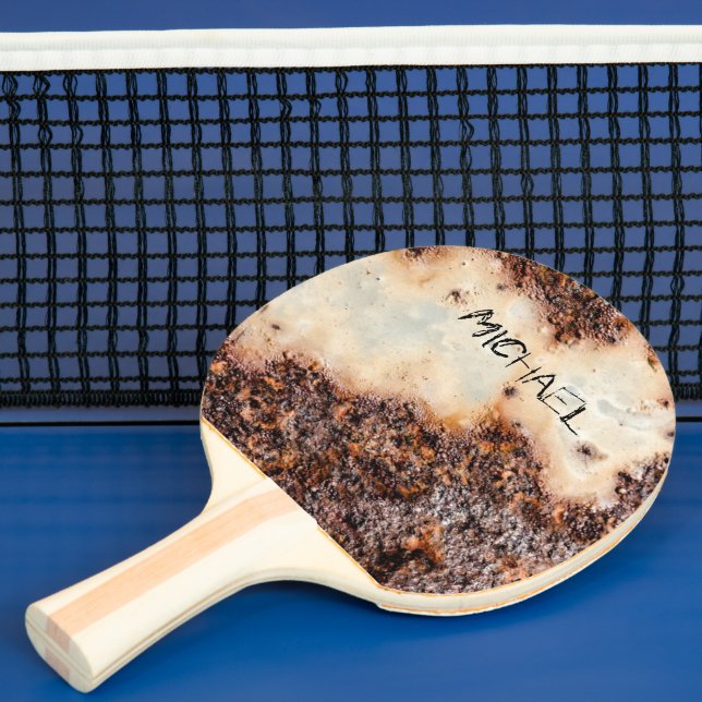 Raquete De Ping Pong Legal textura de metal enferrujado marrom Nome per (Insitu)