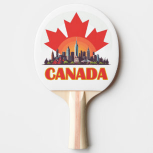 Raquete De Ping Pong Lembrança de Viagem para o Canadá para Destino