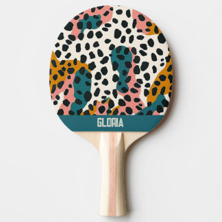 Raquete De Ping Pong Leopard Pattern