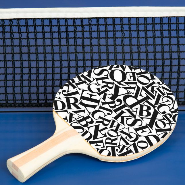 Raquete De Ping Pong Letras do Alfabeto (Insitu)