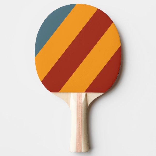 Raquete De Ping Pong Levantamento do Sol Retroativo em faixas de fenda (Frente)