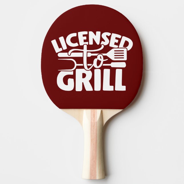 Raquete De Ping Pong Licenciado para Grill (Frente)