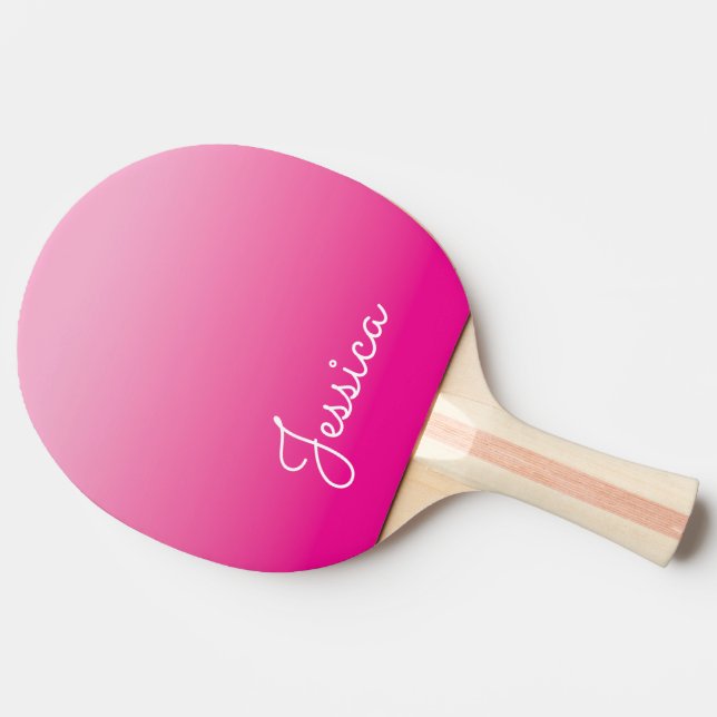 Raquete De Ping Pong Light and Hot Pink Ombre (Lateral)
