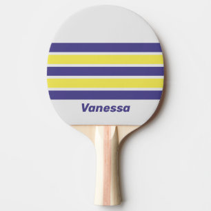 Raquete De Ping Pong Limão Elétrico Retro com Faixa Transversal em Uva