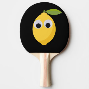 Raquete De Ping Pong Limão, fruta doce com olhos patéticos