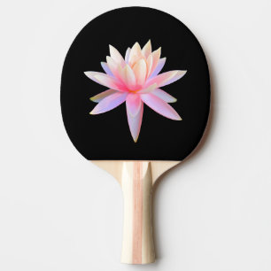 Raquete De Ping Pong Lindo Lótus Lírio Rosa Arte Legal Único
