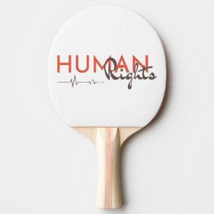 Raquete De Ping Pong Linha de vida dos direitos humanos