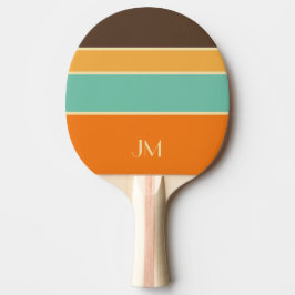 Raquete De Ping Pong Linhas de estilo retrorreflector horizontal colori